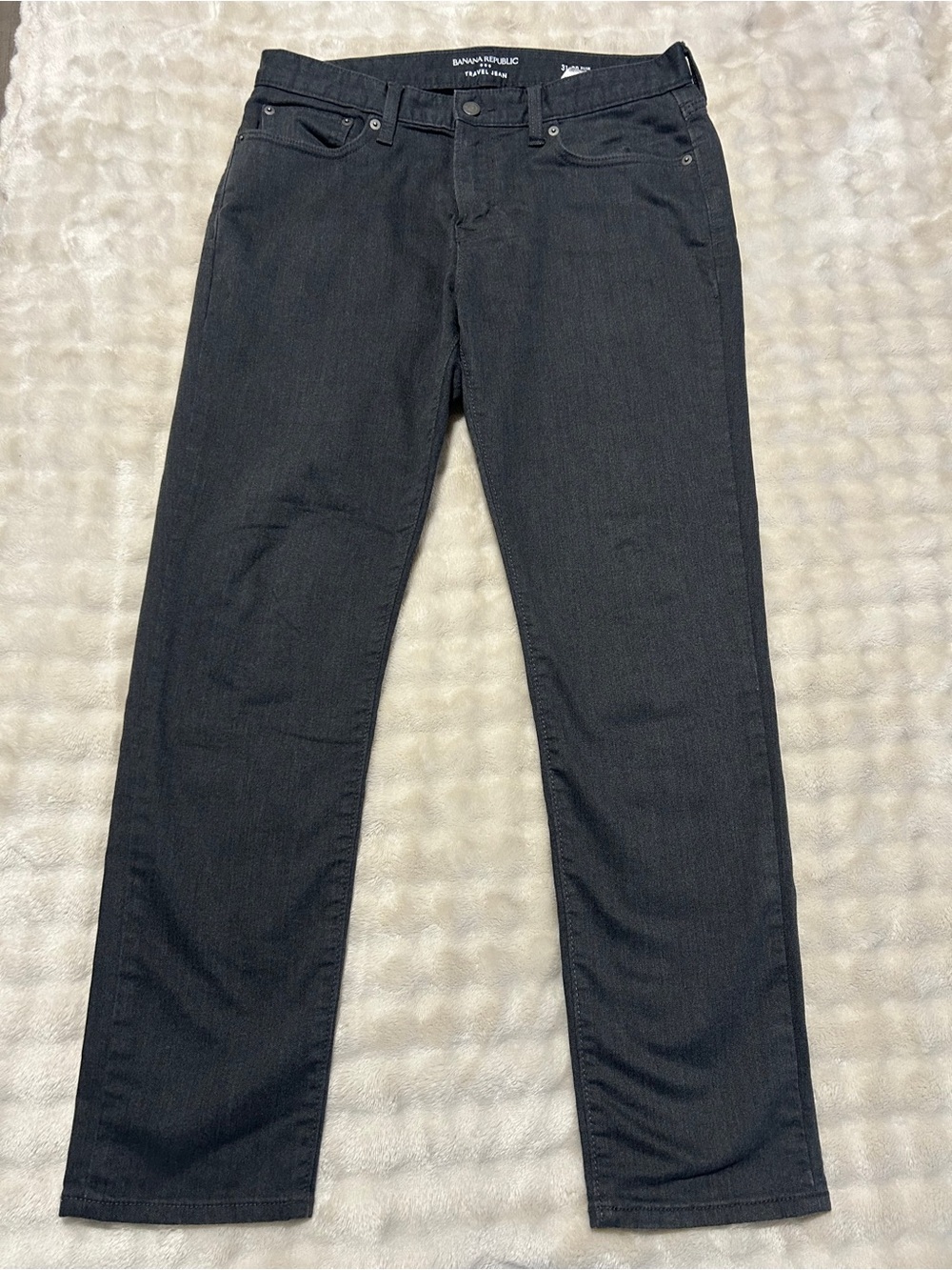 Banana Republic Men's Dark Charcoal Straight Jeans